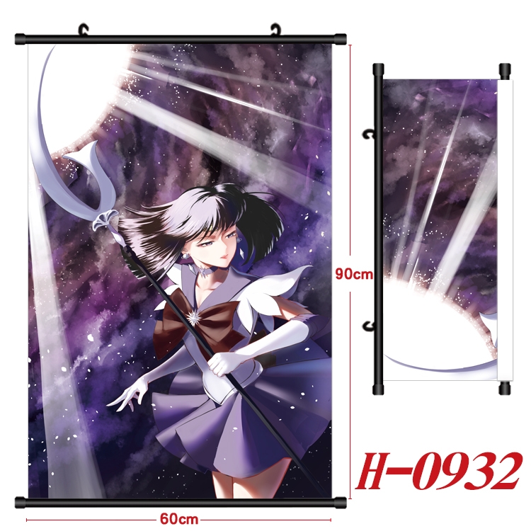 sailormoon  Anime Black Plastic Rod Canvas Painting 60X90CM  H0932