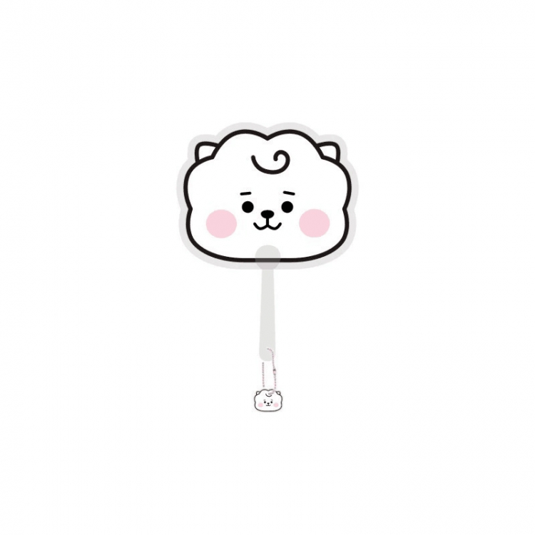 BTS  BT21 Special-shaped pendant fan support fan BABY 18X18CM price for 10 pcs  SZ002-6