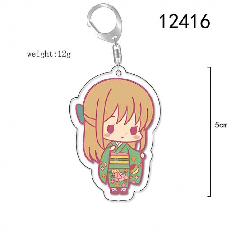 Fruits Basket Anime Acrylic Keychain Charm  price for 5 pcs 12416