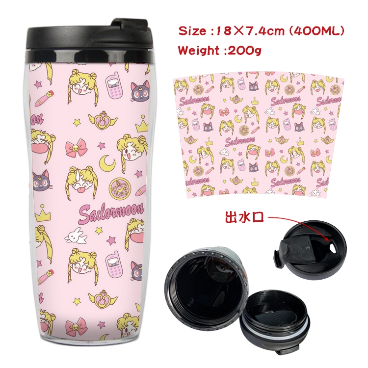  sailormoon Anime Starbucks Leakproof Insulated Cup 18X7.4CM 400ML