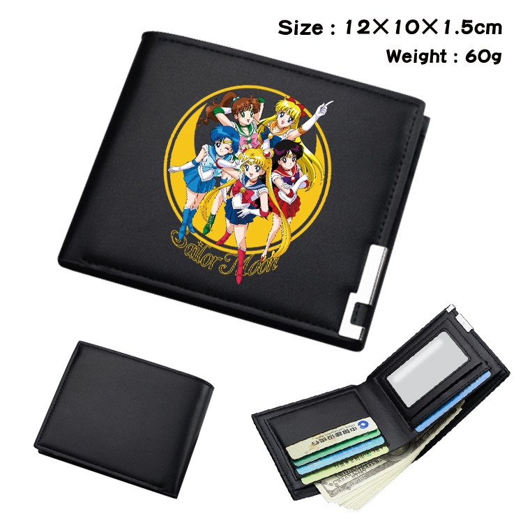 sailormoon Anime Peripheral Denim Folding Wallet 11.5X10X1.5CM 40g