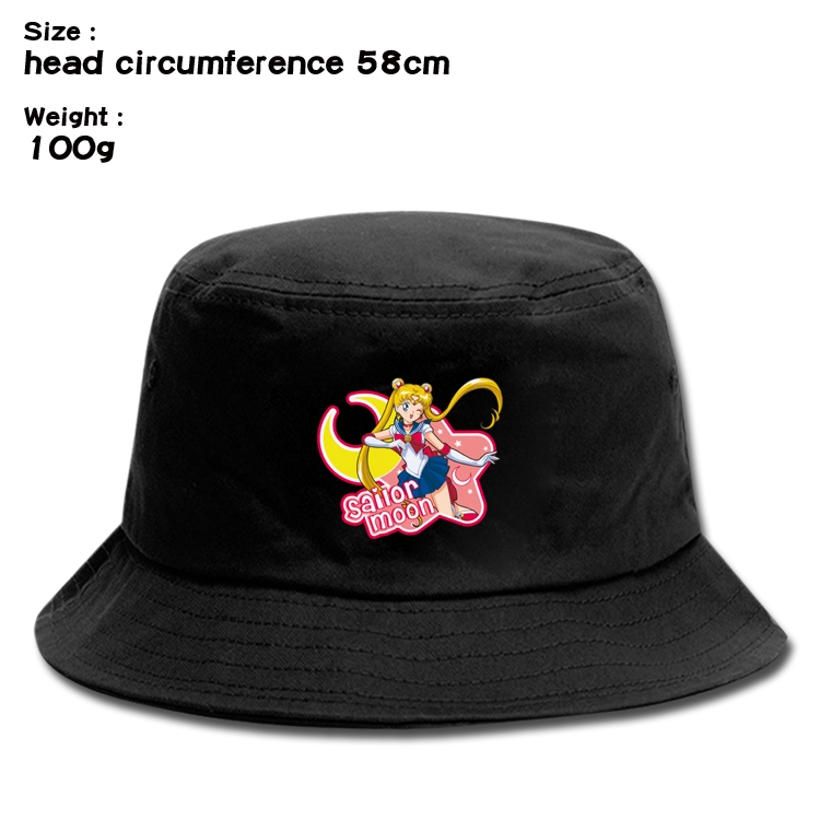 sailormoon  Anime canvas fisherman hat sun hat 58cm