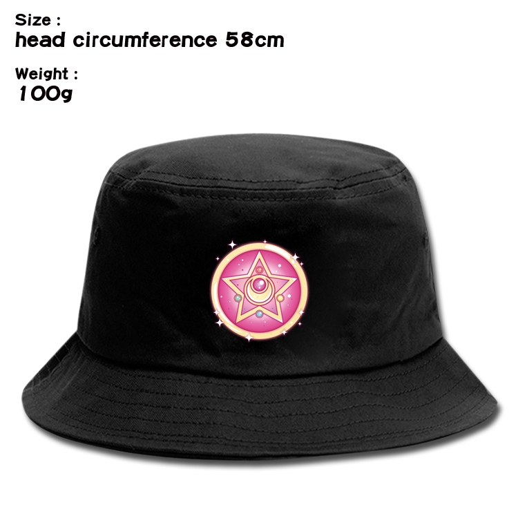 sailormoon  Anime canvas fisherman hat sun hat 58cm