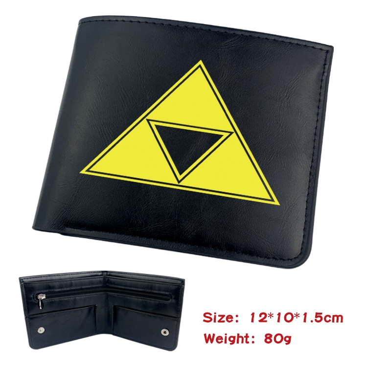 The Legend of Zelda Anime inner buckle magnetic buckle two fold wallet 22.5X13.5CM