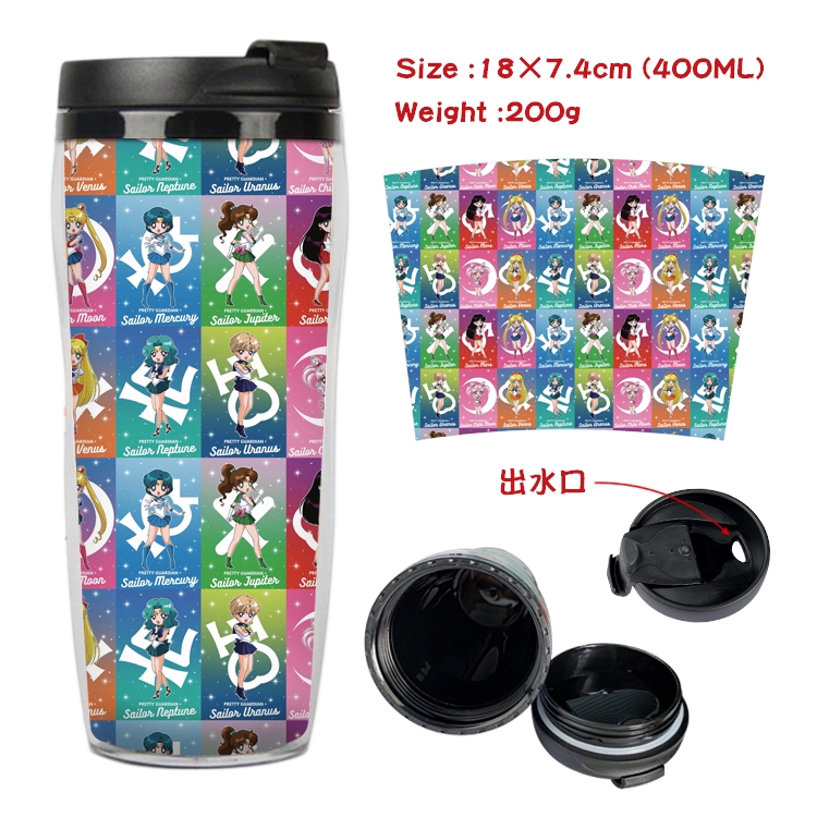  sailormoon Anime Starbucks Leakproof Insulated Cup 18X7.4CM 400ML