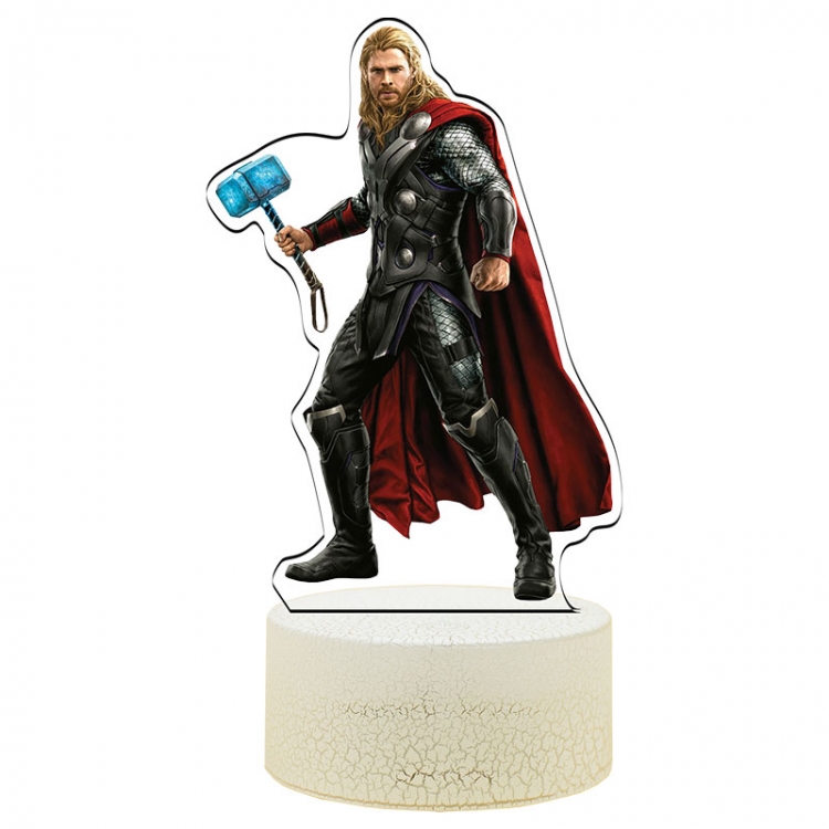 The avengers allianc Color Acrylic Night Light 16 Color-changing Remote Control USB Interface Box Set 19X7X4CM white cra