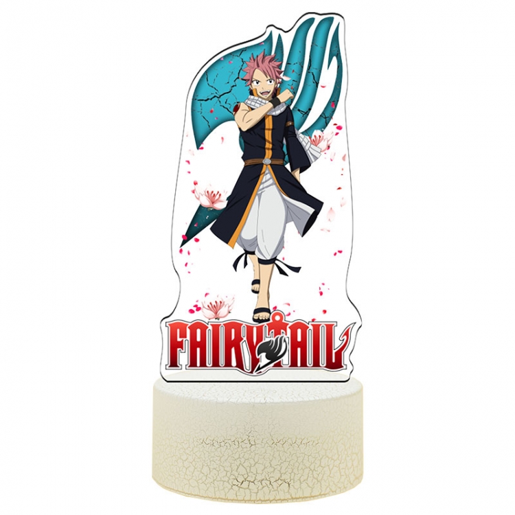 Fairy tail Acrylic Night Light 16 Color-changing Remote Control USB Interface Box Set 19X7X4CM white cracked base