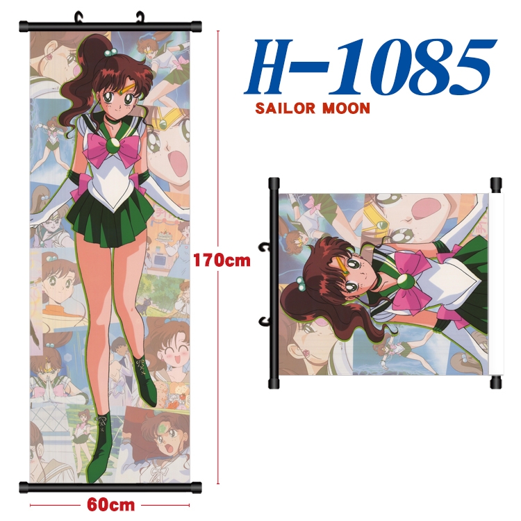 sailormoon Black plastic rod cloth hanging canvas painting 60x170cm H-1085A