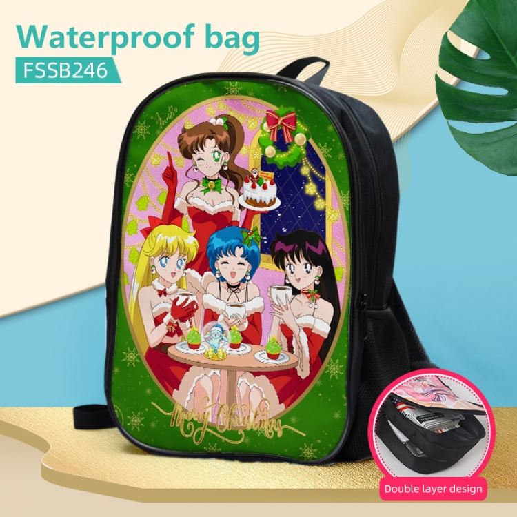 sailormoon double-layer waterproof schoolbag about 40×30×17cm FSSB246