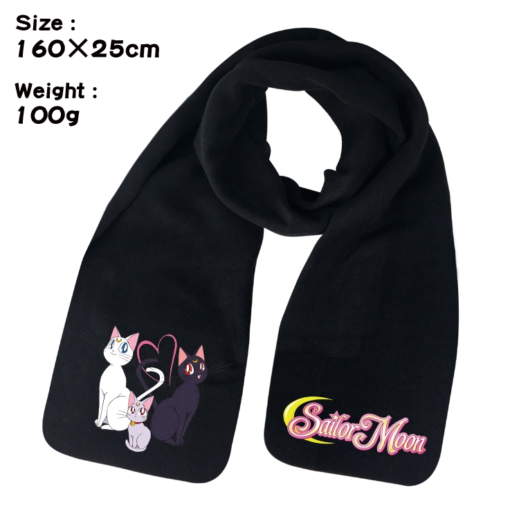  sailormoon Anime fleece scarf bib 160X25CM 