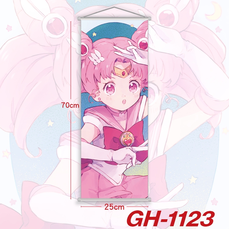 sailormoon Plastic Rod Cloth Small Hanging Canvas Painting 25x70cm price for 5 pcs GH-1123A