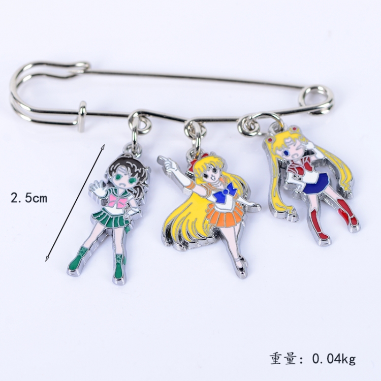 sailormoon Anime metal brooch bag accessories pants waist clip price for 5 pcs