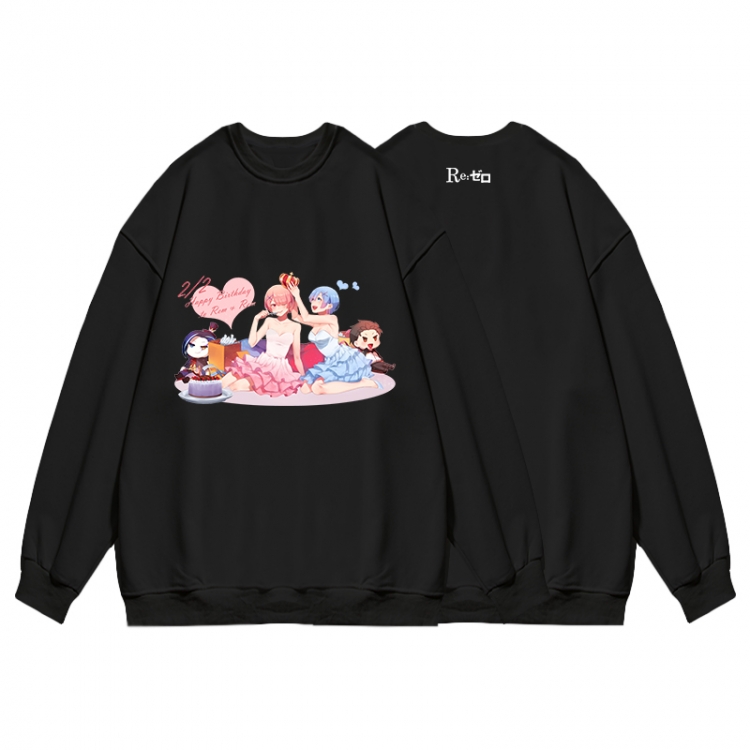 Re:Zero kara Hajimeru Isekai Seikatsu Anime print fashion casual thick hooded sweater  from S to 3XL