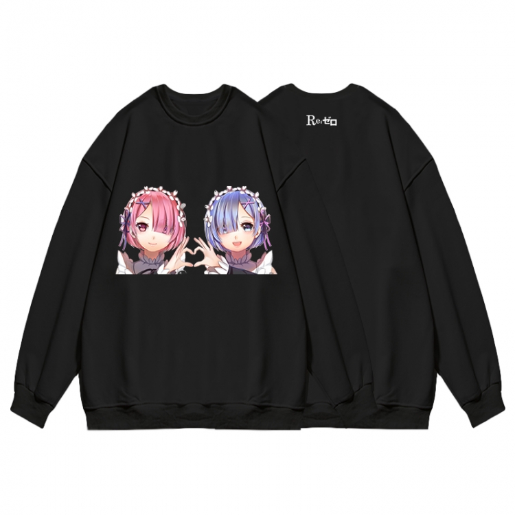 Re:Zero kara Hajimeru Isekai Seikatsu Anime print fashion casual thick hooded sweater  from S to 3XL