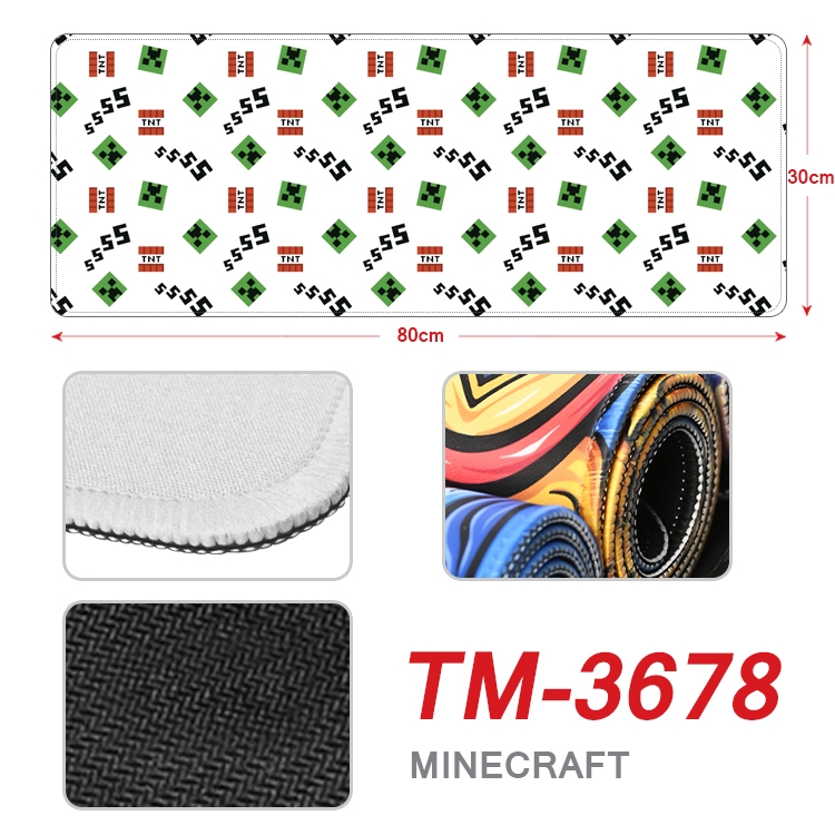 Minecraft Anime peripheral new lock edge mouse pad 30X80cm TM-3678A