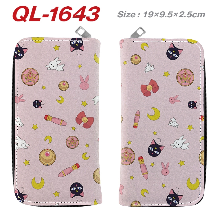 sailormoon Animation perimeter long zipper wallet 19.5x9.5x2.5cm QL-1643