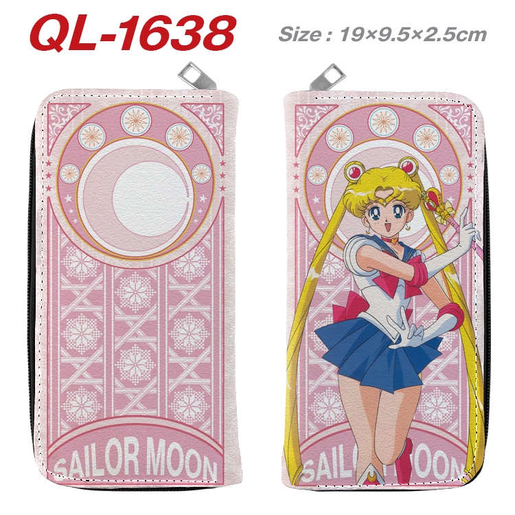 sailormoon Animation perimeter long zipper wallet 19.5x9.5x2.5cm QL-1638