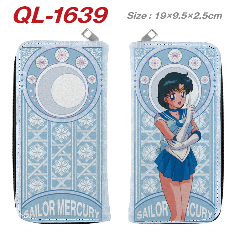 sailormoon Animation perimeter long zipper wallet 19.5x9.5x2.5cm QL-1639