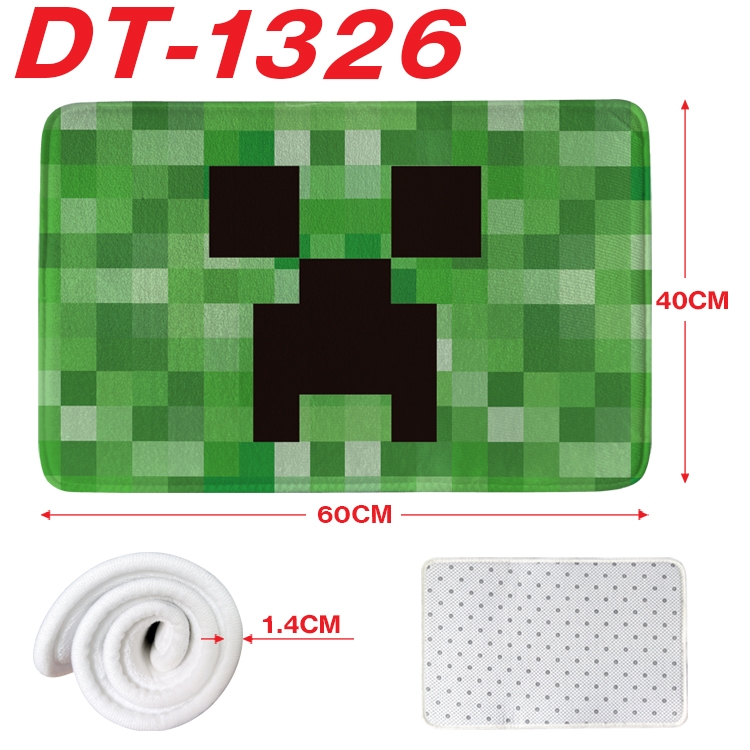 Minecraft Animation full-color carpet floor mat 40x60X1.4cm DT-1326