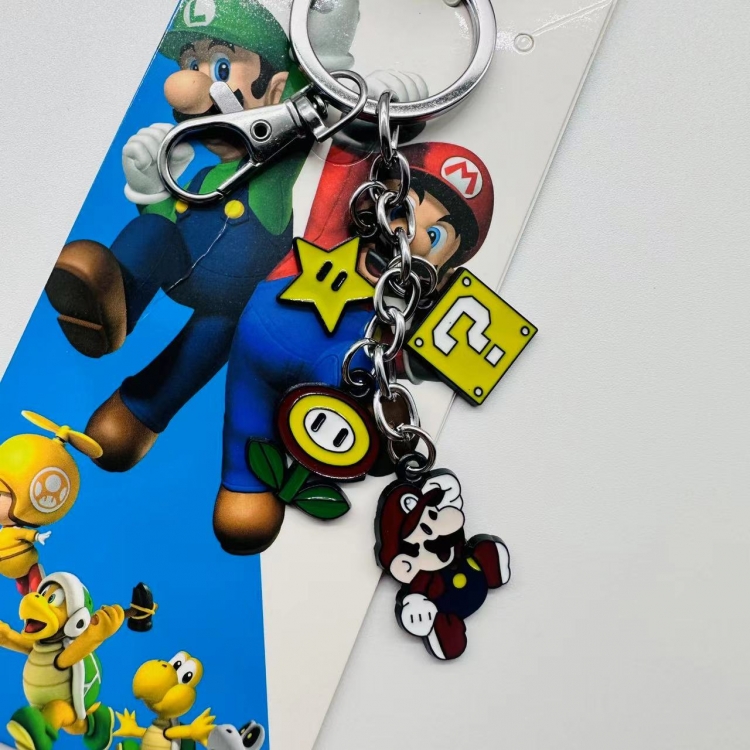 Super Mario Animation cartoon series burning key chain schoolbag pendant