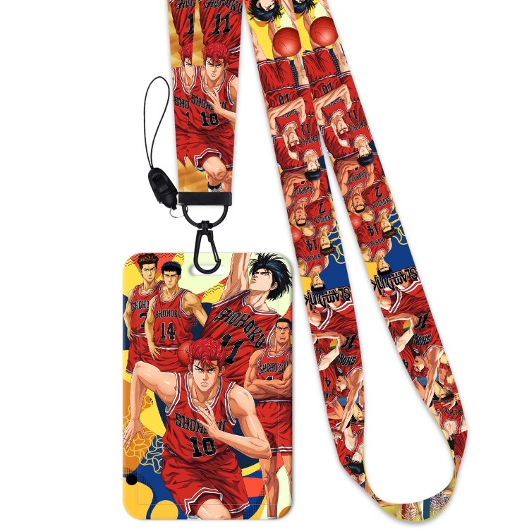 Slam Dunk Black Button Anime Long Strap + Card Sleeve 2-Piece Set 45cm price for 2 pcs