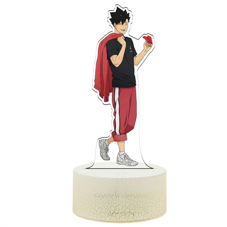 Haikyuu!! Acrylic Night Light 16 Color-changing USB Interface Box Set 19X7X4CM white base