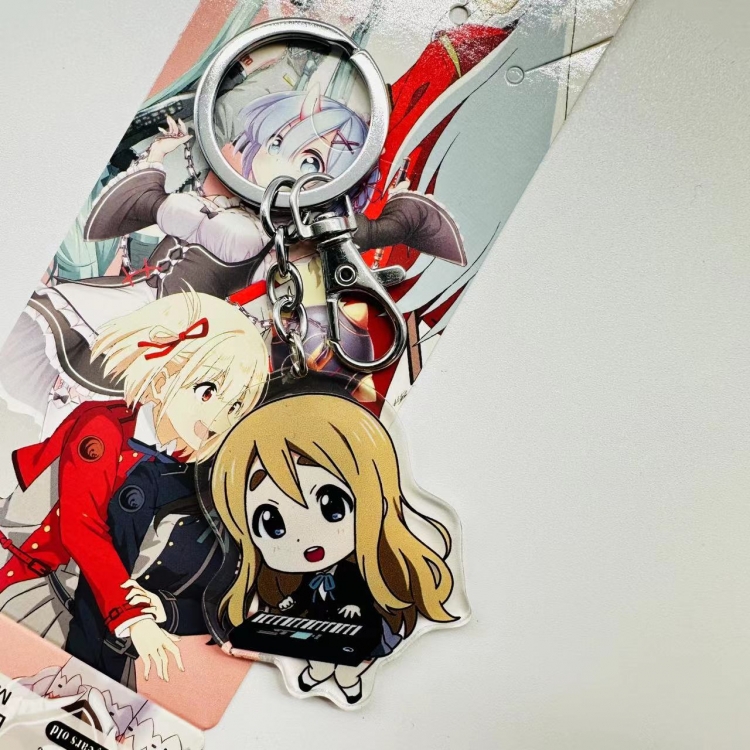 K-ON!  Anime peripheral acrylic key chain pendant price for 5 pcs