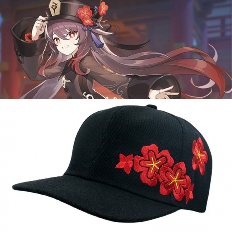 Genshin Impact  Baseball cap embroidery hip-hop cap animation COSPLAY