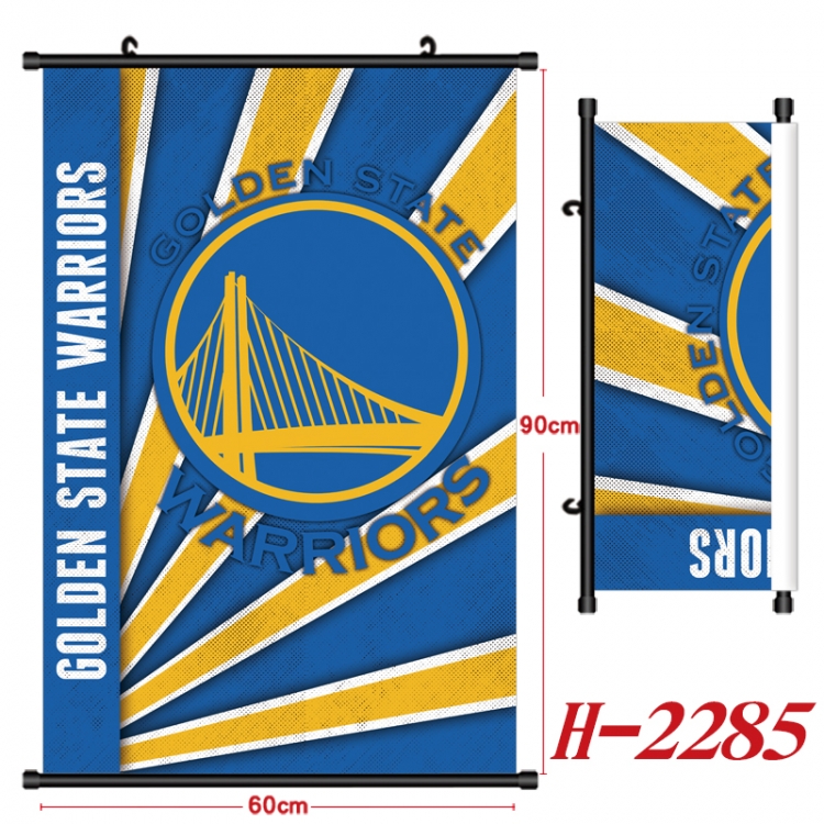 NBA Black Plastic Rod Canvas Painting Wall Scroll 60X90CM H-2285