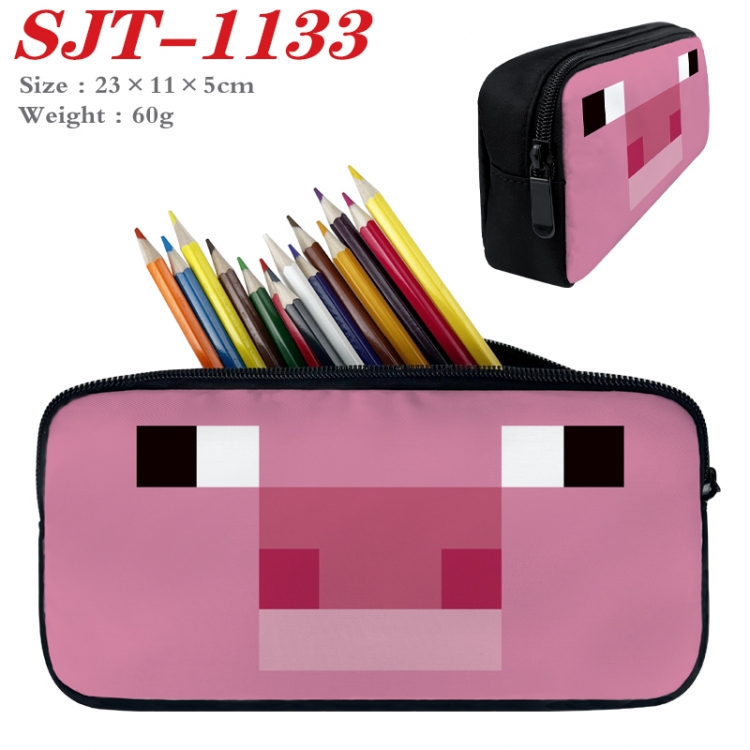 Minecraft  Anime nylon student pencil case 23x11x5cm