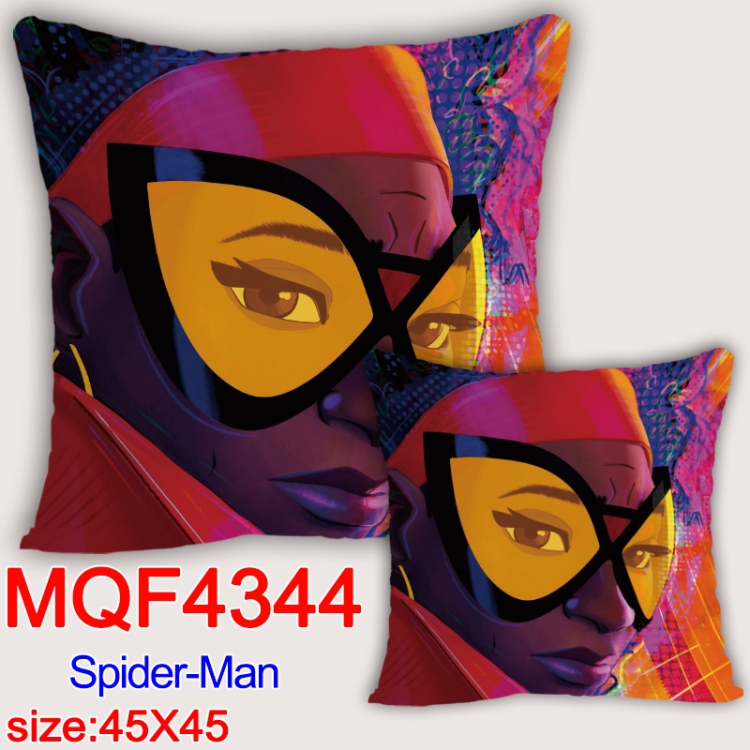 Spiderman Anime square full-color pillow cushion 45X45CM NO FILLING