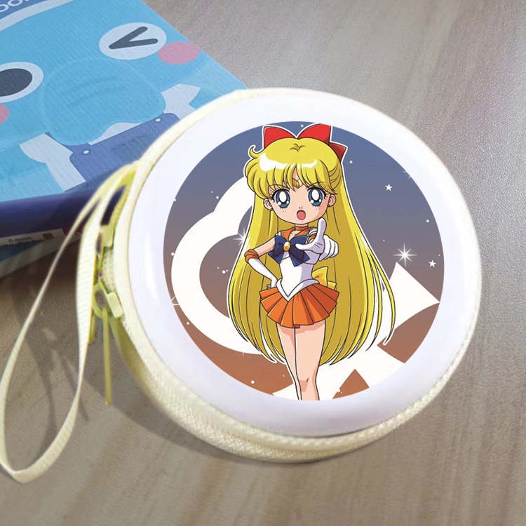 sailormoon Animation peripheral Tinning zipper zero wallet key bag