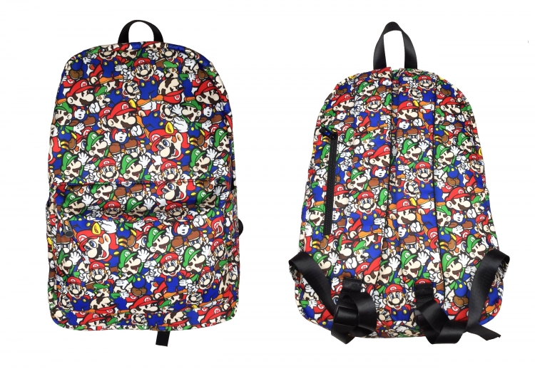 Super Mario Anime Peripheral Printing Student Backpack School Bag Backpack