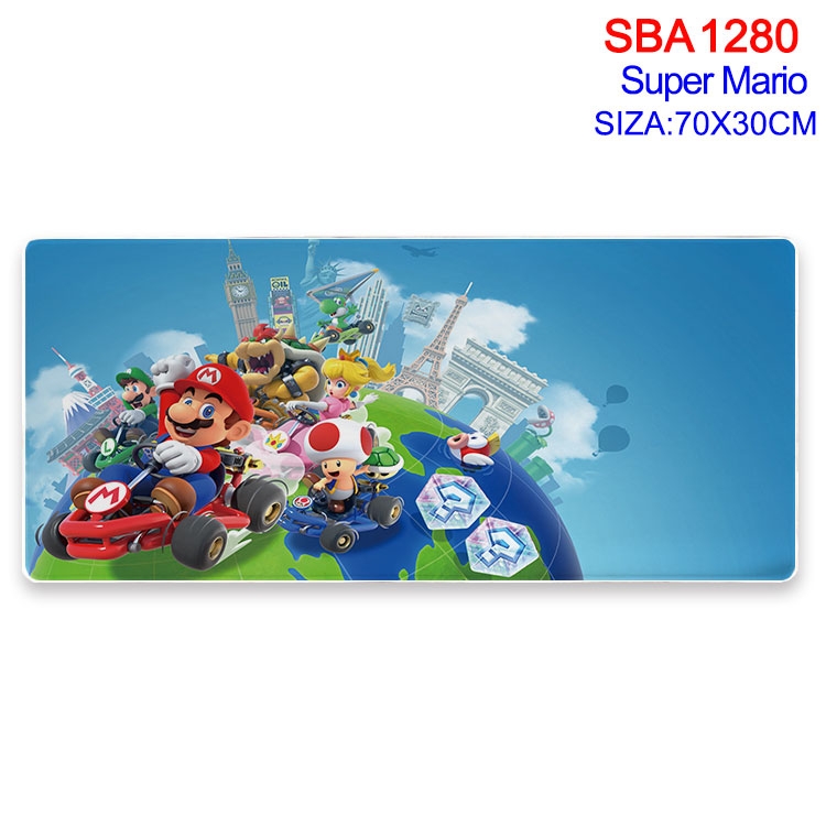 Super Mario Animation peripheral locking mouse pad 70X30cm SBA-1280-2