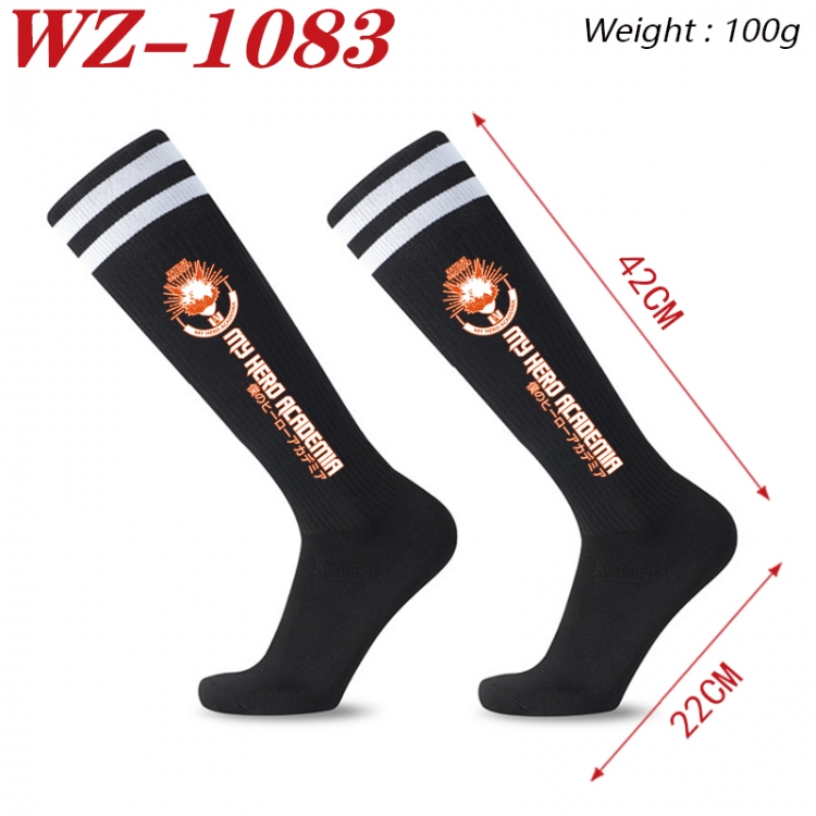 My Hero Academia Embroidered sports football socks Knitted wool socks 42x22cm WZ-1083