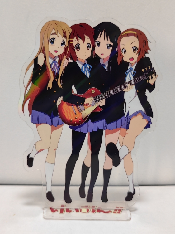 K-ON! Anime Laser Acrylic Humanoid keychain Standing Plates