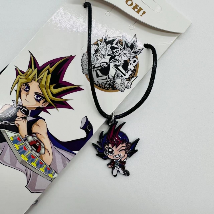 Yugioh Anime Surrounding Leather Rope Little Figure Colorful Necklace price for 5 pcs