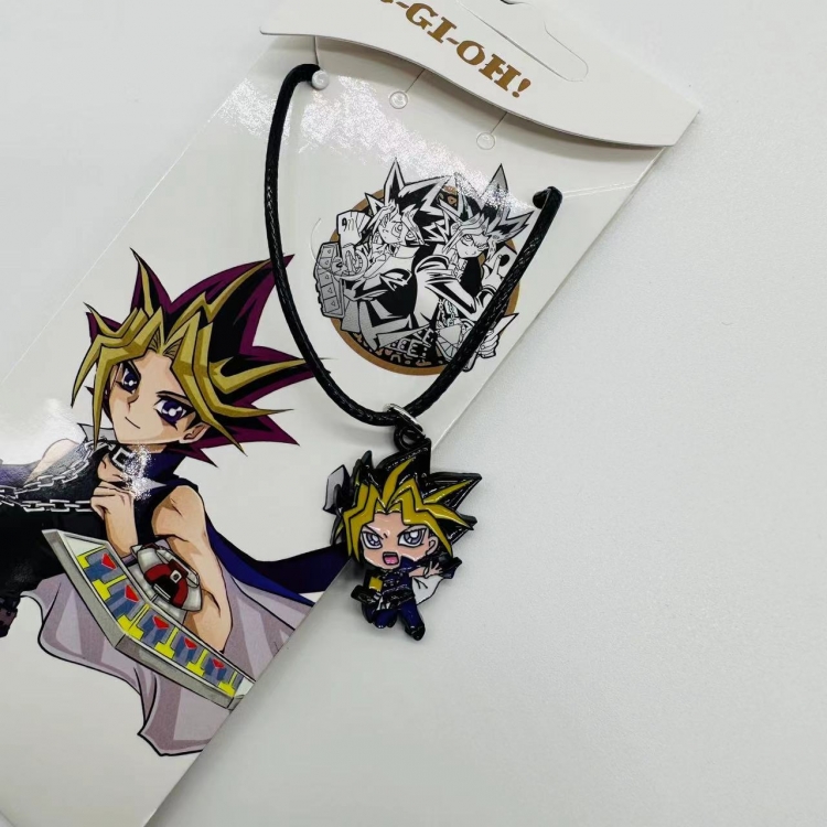 Yugioh Anime Surrounding Leather Rope Little Figure Colorful Necklace price for 5 pcs