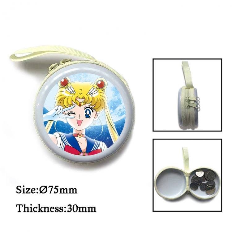 sailormoon Anime Surrounding Sheet Zipper Zero Wallet Key Bag 75mm