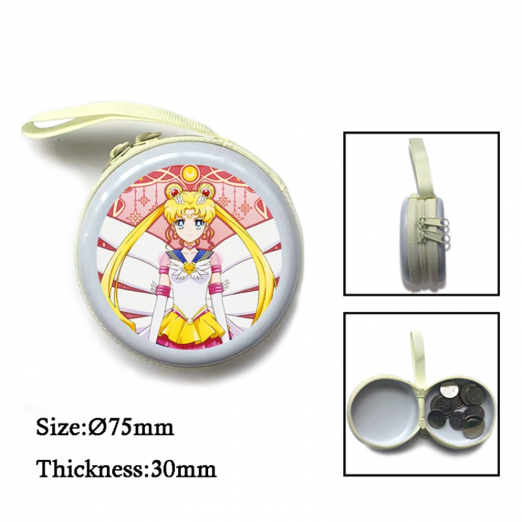 sailormoon Anime Surrounding Sheet Zipper Zero Wallet Key Bag 75mm