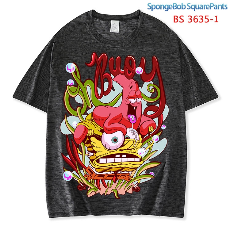 SpongeBob  ice silk cotton loose and comfortable T-shirt from XS to 5XL BS-3635-1