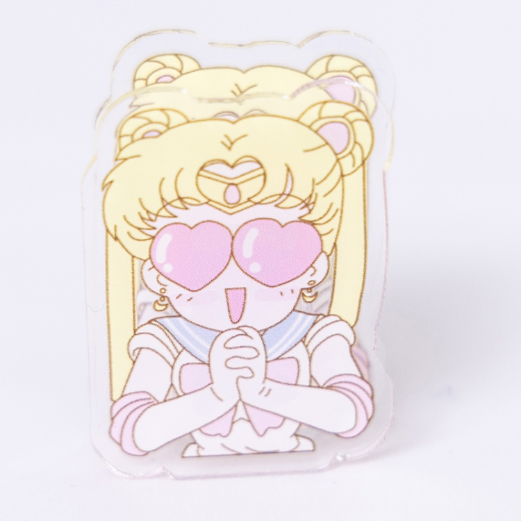 sailormoon Cartoon acrylic book clip creative multifunctional clip  price for 10 pcs F423