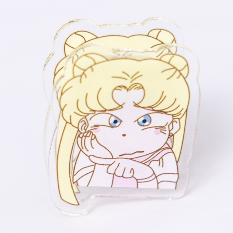 sailormoon Cartoon acrylic book clip creative multifunctional clip  price for 10 pcs F427