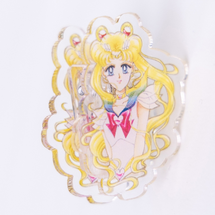 sailormoon Cartoon acrylic book clip creative multifunctional clip  price for 10 pcs F417