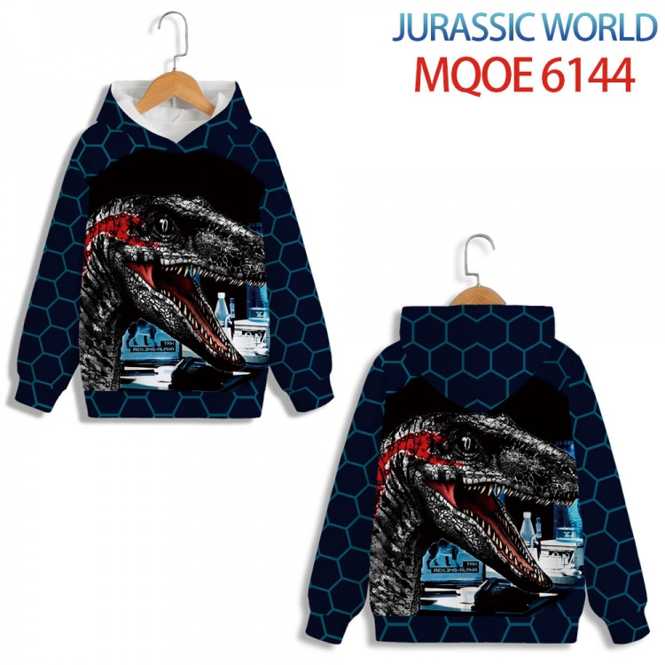 Jurassic World  Anime Surrounding Childrens Full Color Patch Pocket Hoodie 80 90 100 110 120 130 140 for children MQOE 6