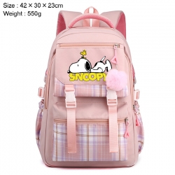 Snoopys Story Anime Plaid Back...