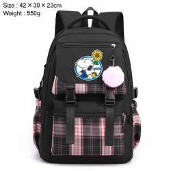 Snoopys Story Anime Plaid Back...