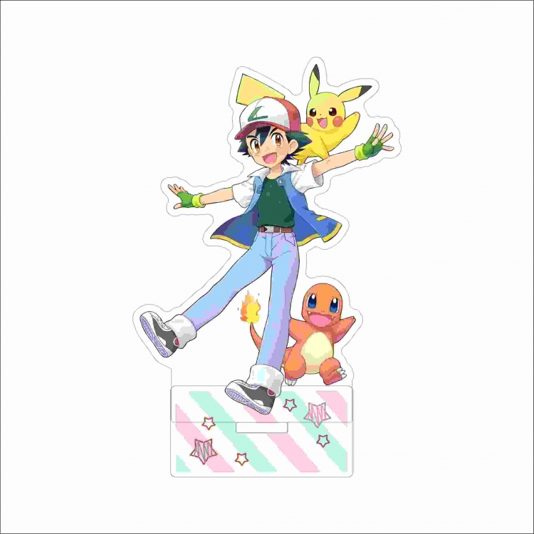 Pokemon Anime characters acrylic Standing Plates Keychain 15cm