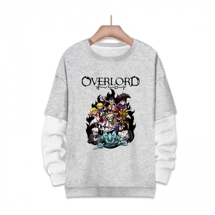 Overlord Anime fake two-piece thick round neck sweater from S to 3XL