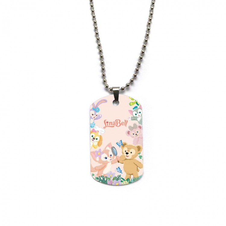 Disney Anime double-sided full color printed military brand necklace price for 5 pcs